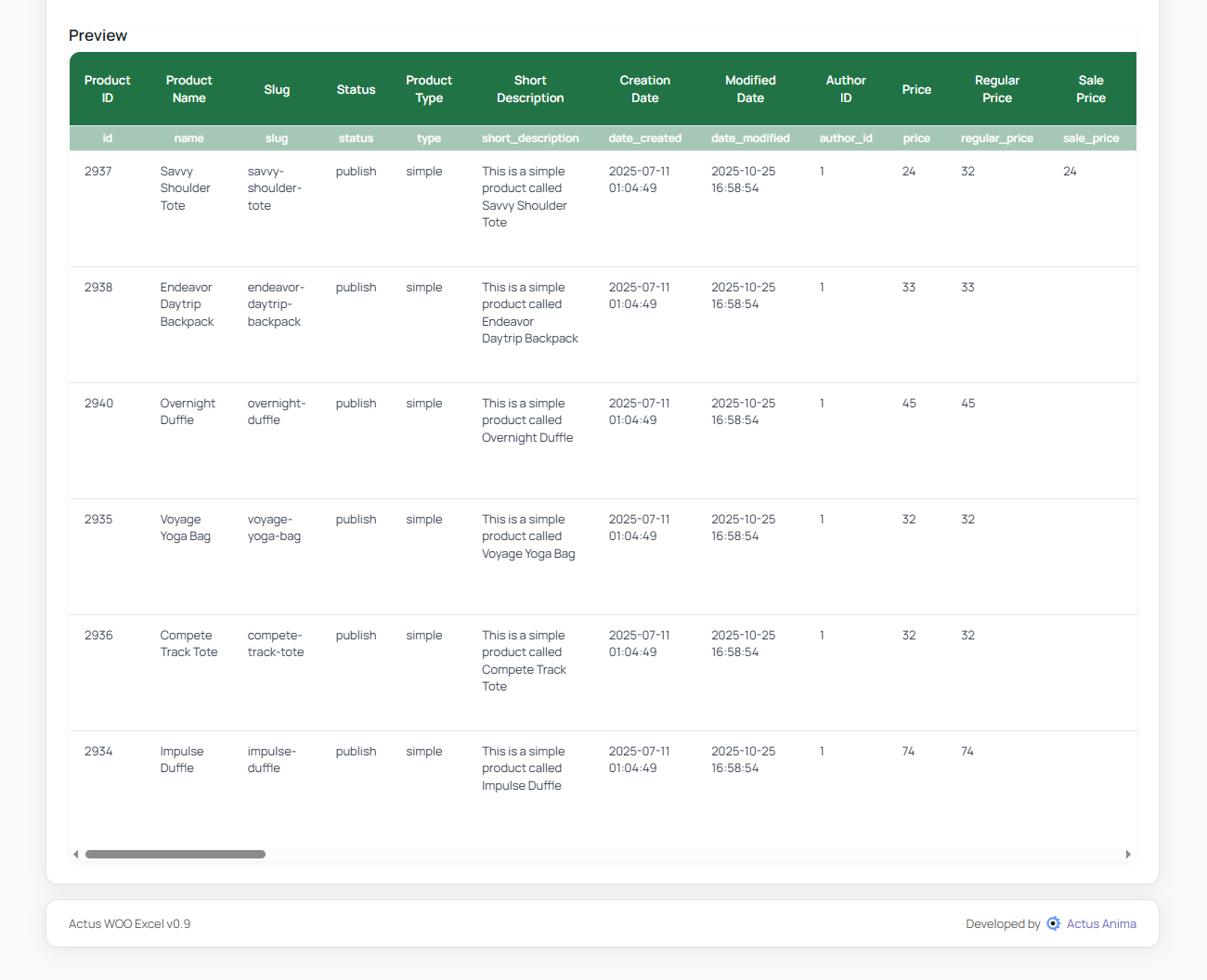 Advanced Template Settings